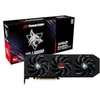 PowerColor Hellhound Radeon RX 9060 XT 16 GB – RGB‑LED-Grafikkarte