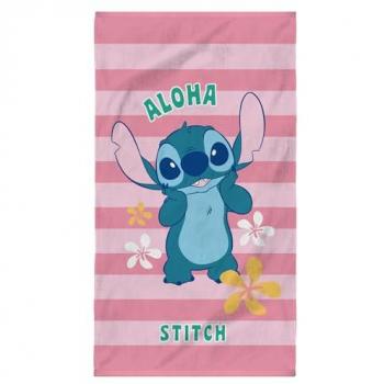 Serviette Disney Stitch Ohana rose 70x120cm