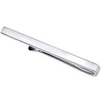 KUZZOI Fermacravatta Geo Argento Slim