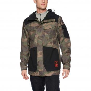 Volcom Herren Isolierte VCO Inferno 2-Layer Stretch Schneejacke, Camouflage, Small