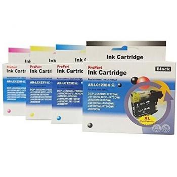 Cartouche jaune PrintAbout compatible Brother LC-123Y