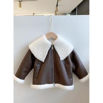 Warm PU Coats for Kids