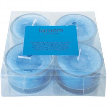 Tranquil Jasmine Light Kit – 4 Candle Set, Blue Glass Holders