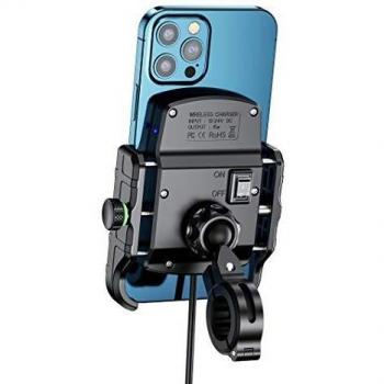 ORCAS Bike Mount Clamp with Wireless Charging for Phones up to 7 inches
