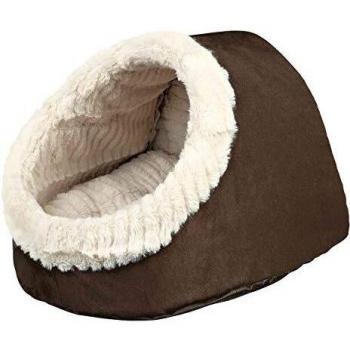 Trixie Beige and Brown Timur Soft Cave