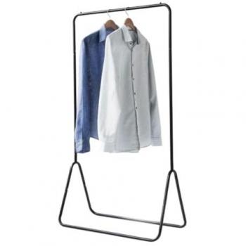 Appendiabiti in Alluminio con Doppia Barra 80x44x147.5 cm