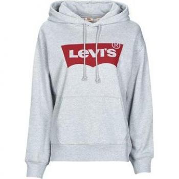 Sudadera gris con capucha Levi's para mujer
