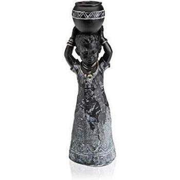 Figure décorative noire – Afrique mini (7 × 25,5 × 8,5 cm)