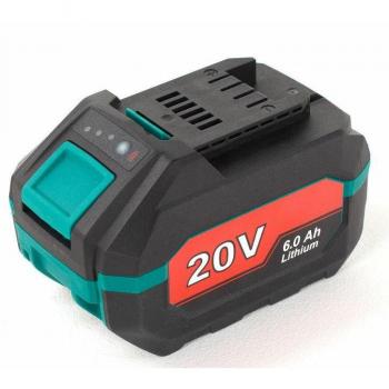 NAC B‑60‑Li‑20 V – Batterie 6 Ah pour électroportatif, lampe LED intégrée