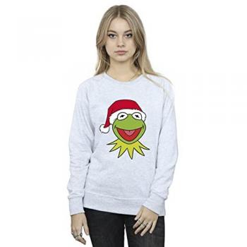 Festive Kermit Grey Sweatshirt for Her