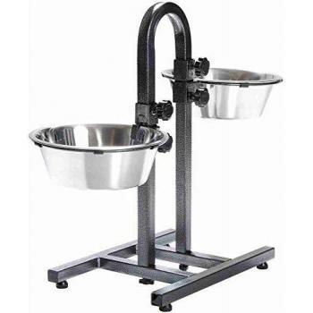 TRIXIE Soporte barra curvada con 2 Comederos