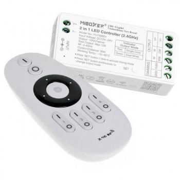 Controle RF 2,4GHz 12A (12–24V) – 2 em 1 (Monocolor/CCT)