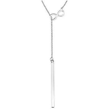 925 Silber Unendlich Stab Halskette