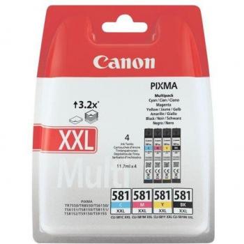 Canon Tintenpatrone »Canon CLI-581XXL BK/C/M/Y Tinte mit sehr hoher Reichweite Multipack«