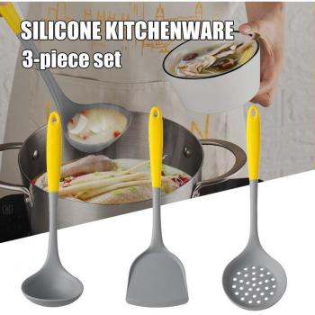 Juego de utensilios de cocina antiadherente de silicona, 3 uds., G10