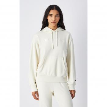 Champion Felpa Con Cappuccio Tono Su Tono Panna Donna M