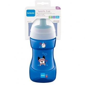 MAM Sportbecher (330 ml), auslaufsicherer Baby Trinkbecher mit selbstöffnendem Ventil, ab 12+ Monaten