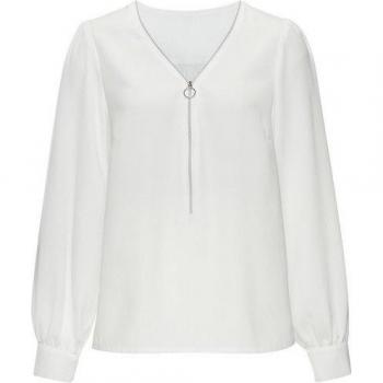 Modische Langarmbluse für Damen von Lascana, Weiß