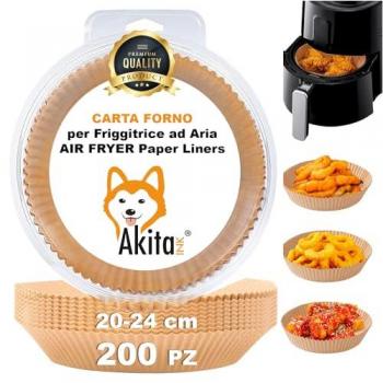 Friggitrice ad aria 200 Fogli Rotonda 20-24 – Carta da forno