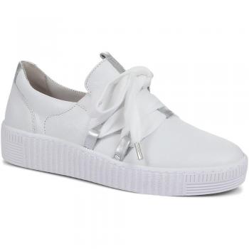 GABO GABOR Sneaker Bassa Argento & Bianco