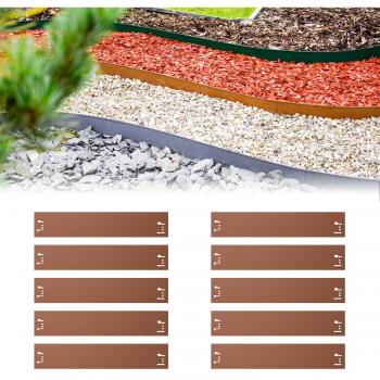 Metall Rasenkante 10er Set 12 m Beeteinfassung
