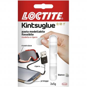 Pasta modellabile flessibile Loctite Kintsuglue ricostruisce ripara 3x5 G Bianco