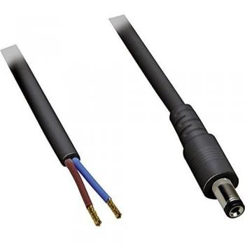 Cavo bassa tensione spina 5.5 mm 2.5 mm estremità aperta 2.00 m 100 pz