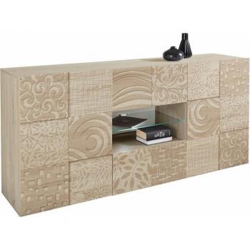 Sideboard Miro von INOSIGN – 181 cm, Sägeräucher‑Stil, dekorativer Druck