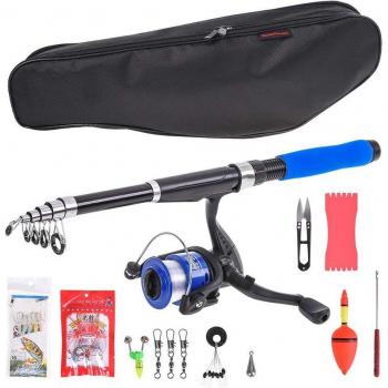 Kids Portable Fishing Rod Kit