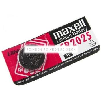 Set de 5 Pilas Botón MAXELL CR2025 para Básculas y Relojes