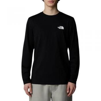 Simple Dome Black Long Sleeve by The North Face – Size S, Jersey Fabric