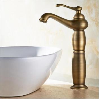 Robinet de lavabo antique à poignée unique ZR123