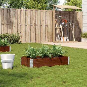 Pine Wood Garden Planter 100x50 cm Brown