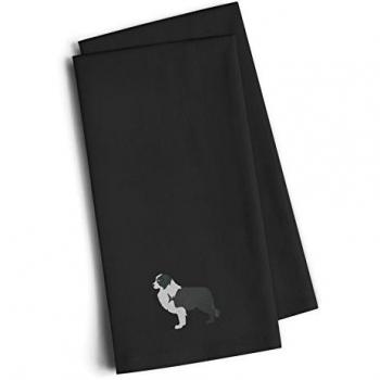 Caroline's Treasures Border Collie Kitchen Towel Set