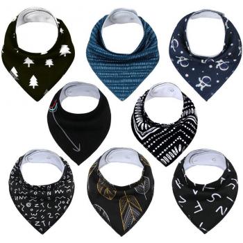 8Pcs Baby Bibs for Newborns
