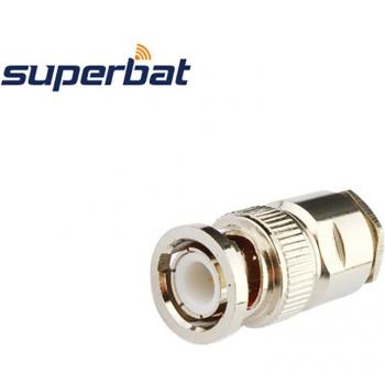 Conector Coaxial Superbat 50 Ohm con Abrazadera BNC