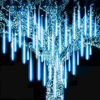 Roytong Wasserdichte Lichterkette Meteorschauer 30cm 10 Tubes 360LED für Garten und Party