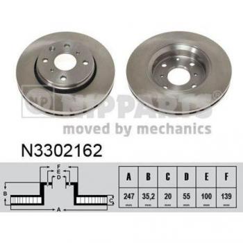 Nipparts N3302162 Disc Brake