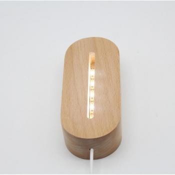 Lámpara Noche LED, Soporte Base Ovalada