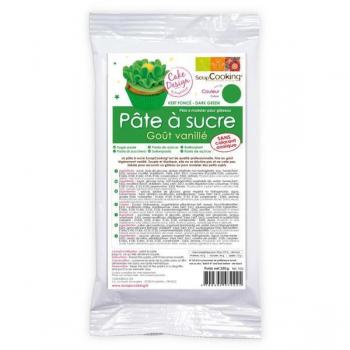 Pâte à sucre verte vanille 250 g