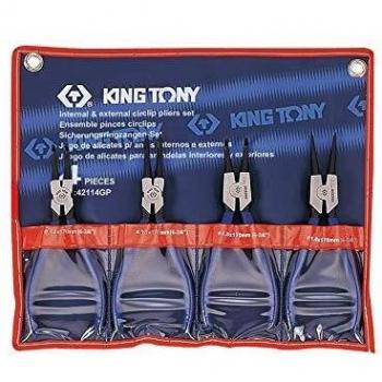 PILES SEGERA Zange‑Set von King: 4 Teile, 220 mm, CASE enthalten