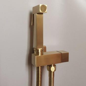 Wall-Mounted Bidet Faucet with Corner Valve