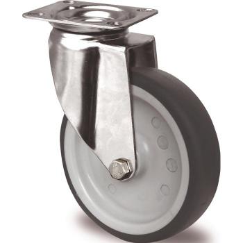 Promat Roulette D.100mm Trgf.100kg con Piattaforma L.67mm e Palier Liscio
