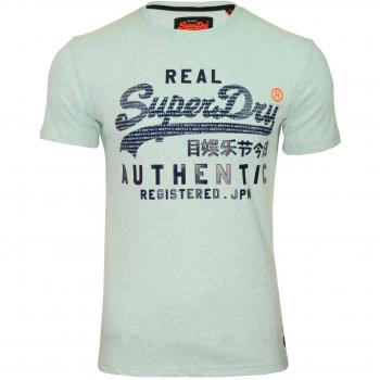 Superdry Herren T-Shirt „Verde Mint“ Vintage Pastell Marl RQ7 L