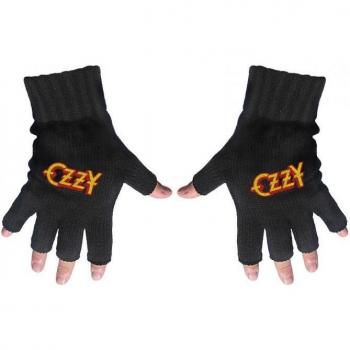 Ozzy Osbourne Logo‑Emblazoned Fingerless Gloves – Unisex Adult, One Size, Black