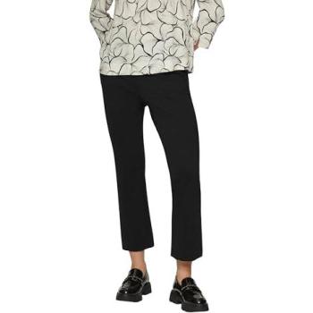 Silberglanz Slim-Culotte mit elastischem Glitzerbund