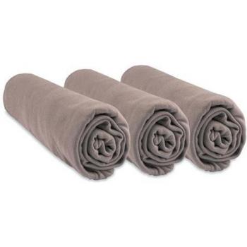 Nirvana Taupe – Drap Housse Lit Deux Places 140x190/140x200 en Bambou