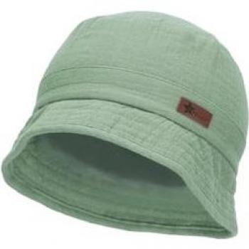 Cappello in mussola verde scuro Sterntaler