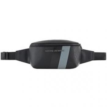 Armani Exchange Belt Bags, male, Black, ONE SIZE, Stylish Marsupio Bag for Everyday Use