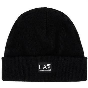 Cappello Nero EA7 Emporio Armani per Bambino, Berretto Mountain Unisex in Acrilico, Moda Infantile 2024